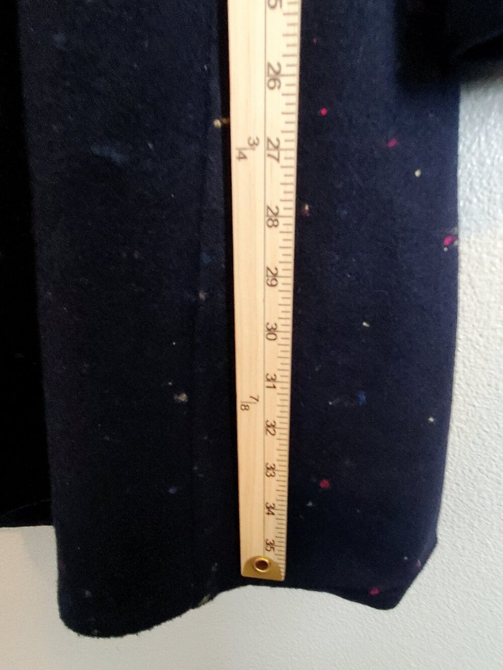 Modcloth Navy Speckled Toggle Coat - Picture 7 of 12